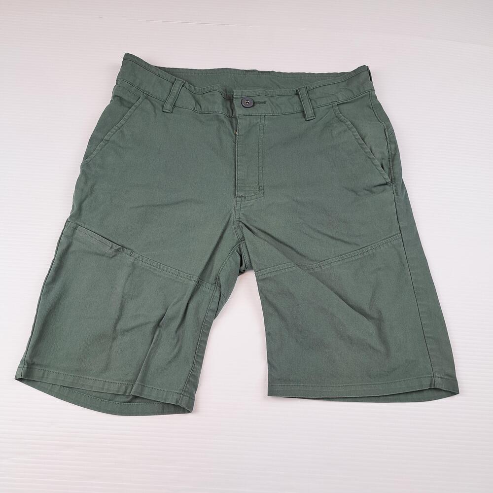 Mountain Hardwear Shorts Women 28 Green Hiking Stretch Lined 8.5" Inseam Outdoor